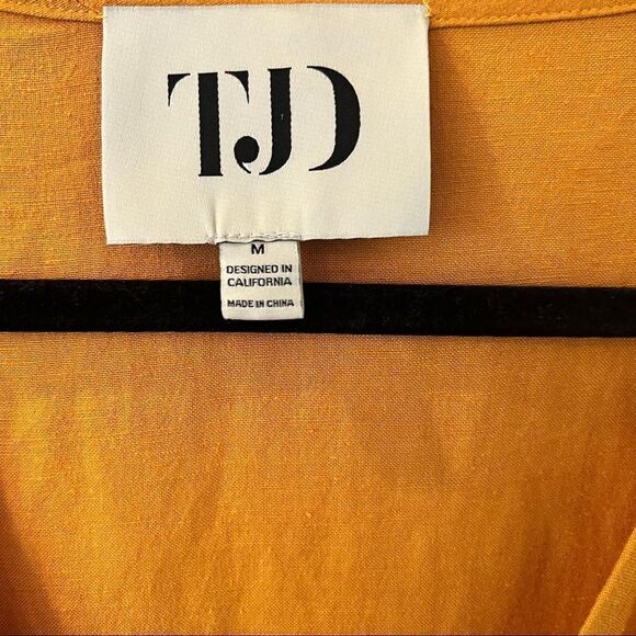 The Jetset Diaries Dress Slow Ride Linen cotton Blend Wrap butterscotch - Picture 7 of 8